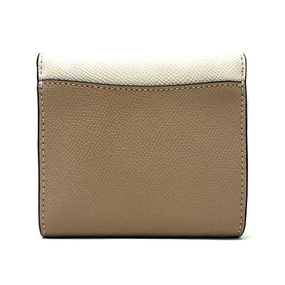 Coach Small Trifold Wallet in Colorblock Chalk Multi Leather CF357 - Picture 2 of 7